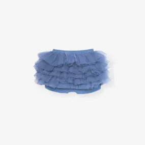 Bow Blue Tulle Bloomer