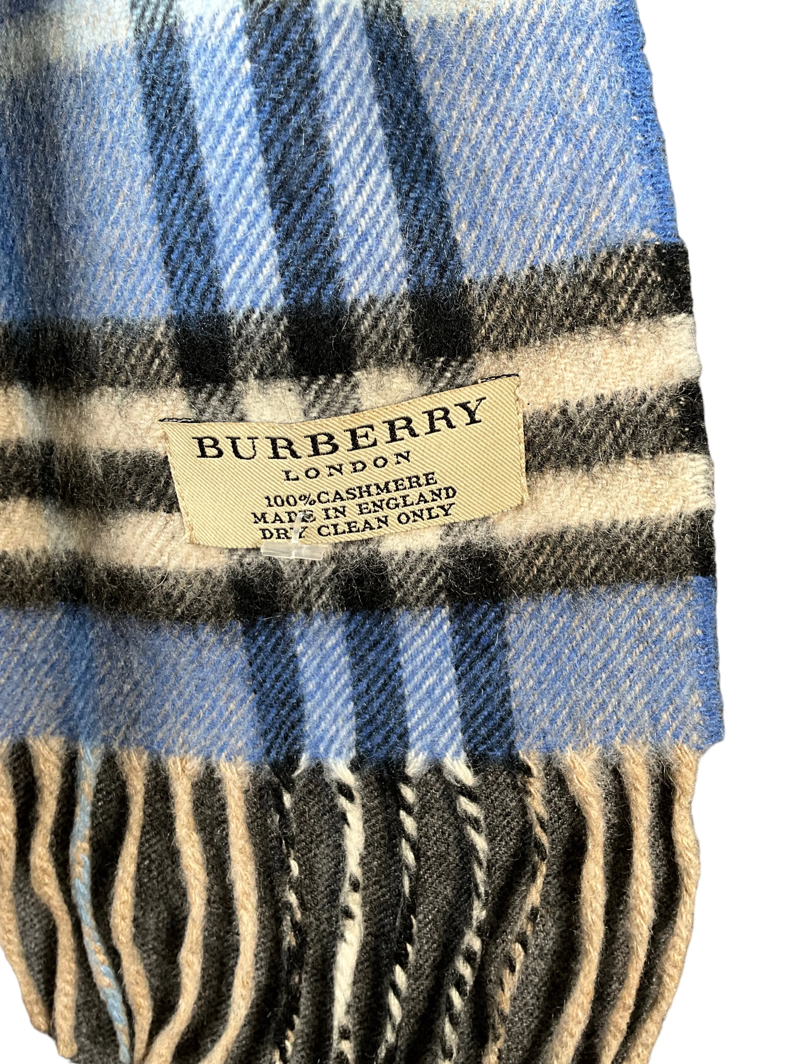 Burberry Classic Blue Check Scarf