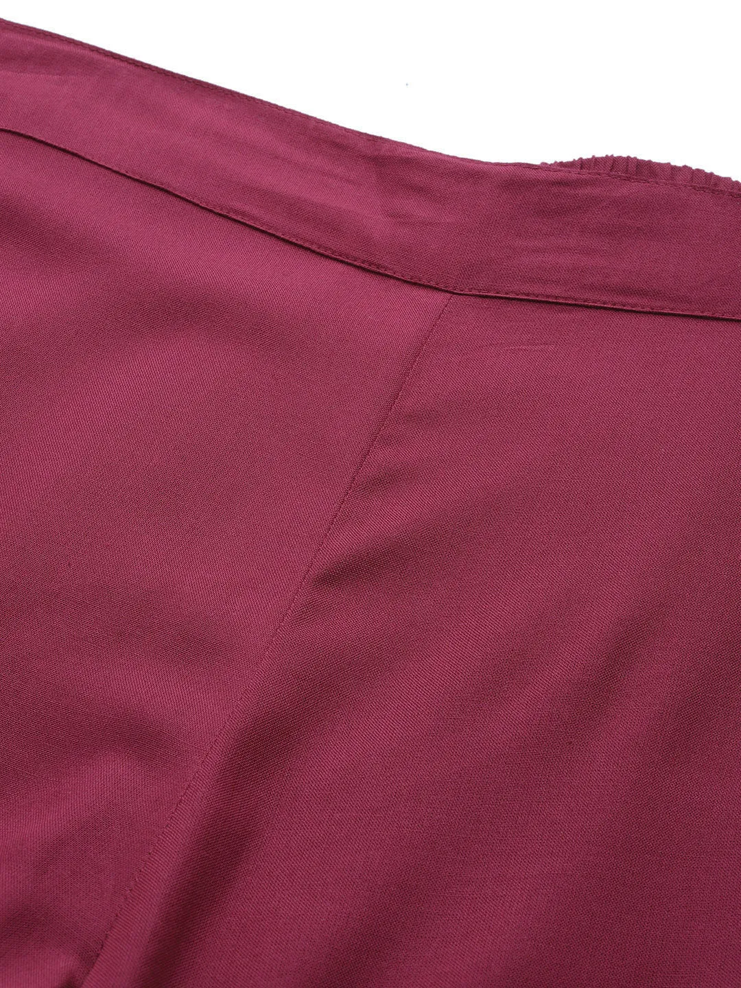 Burgundy Frilly Liva Pants