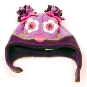 Calikids Microfleece Monster Winter Hat - Plum (M)