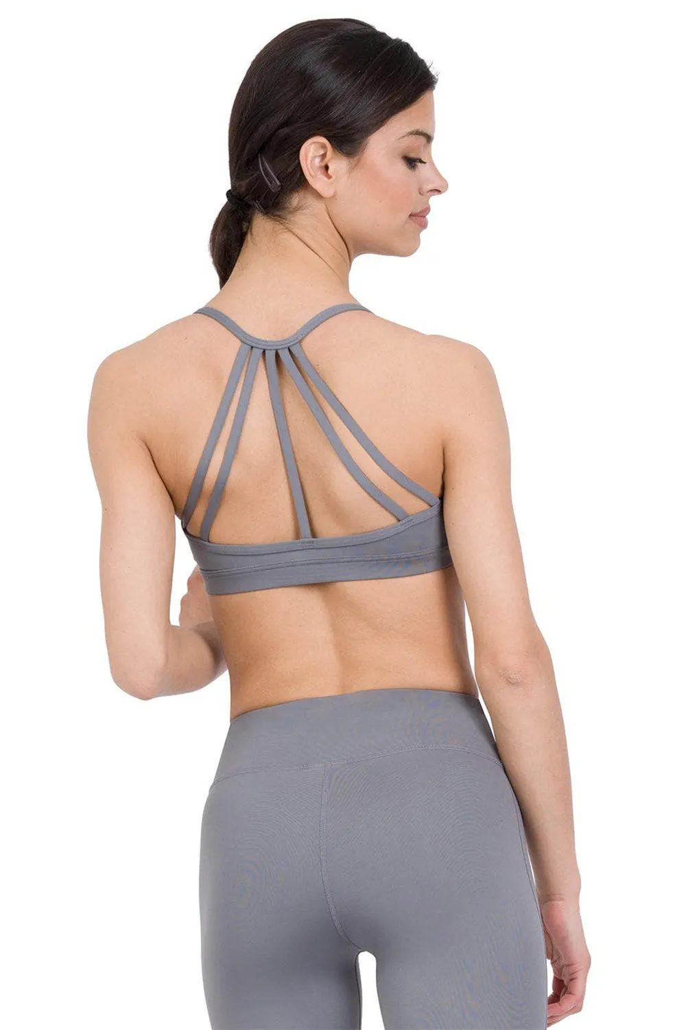 CAPEZIO WOMEN TECH TANK BRA TOP WITH TRIANGULAR MESH DETAIL