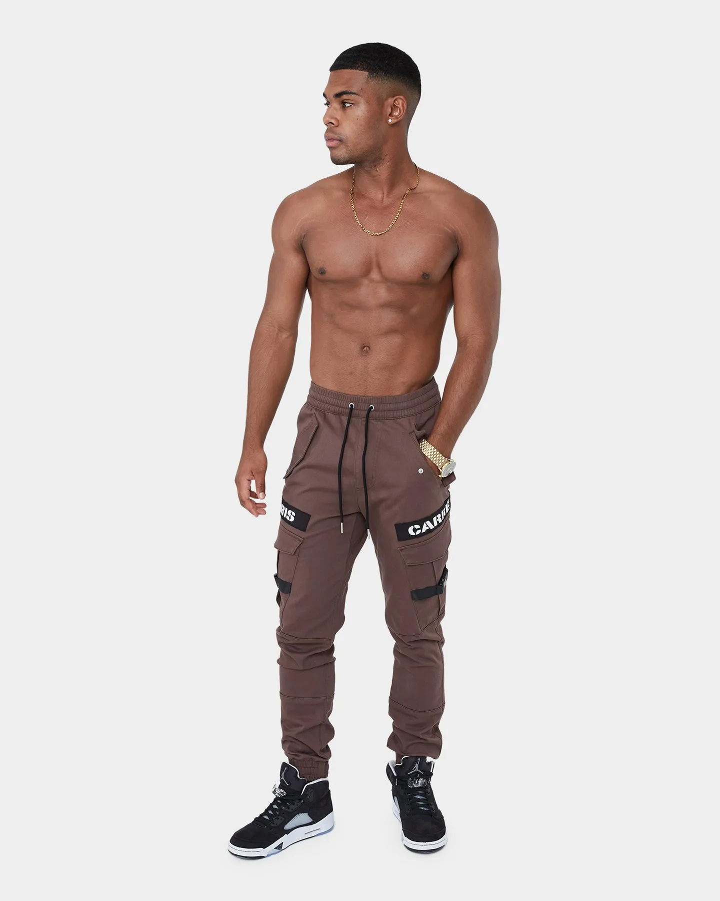 Carré Transition Cargo Joggers Dark Brown