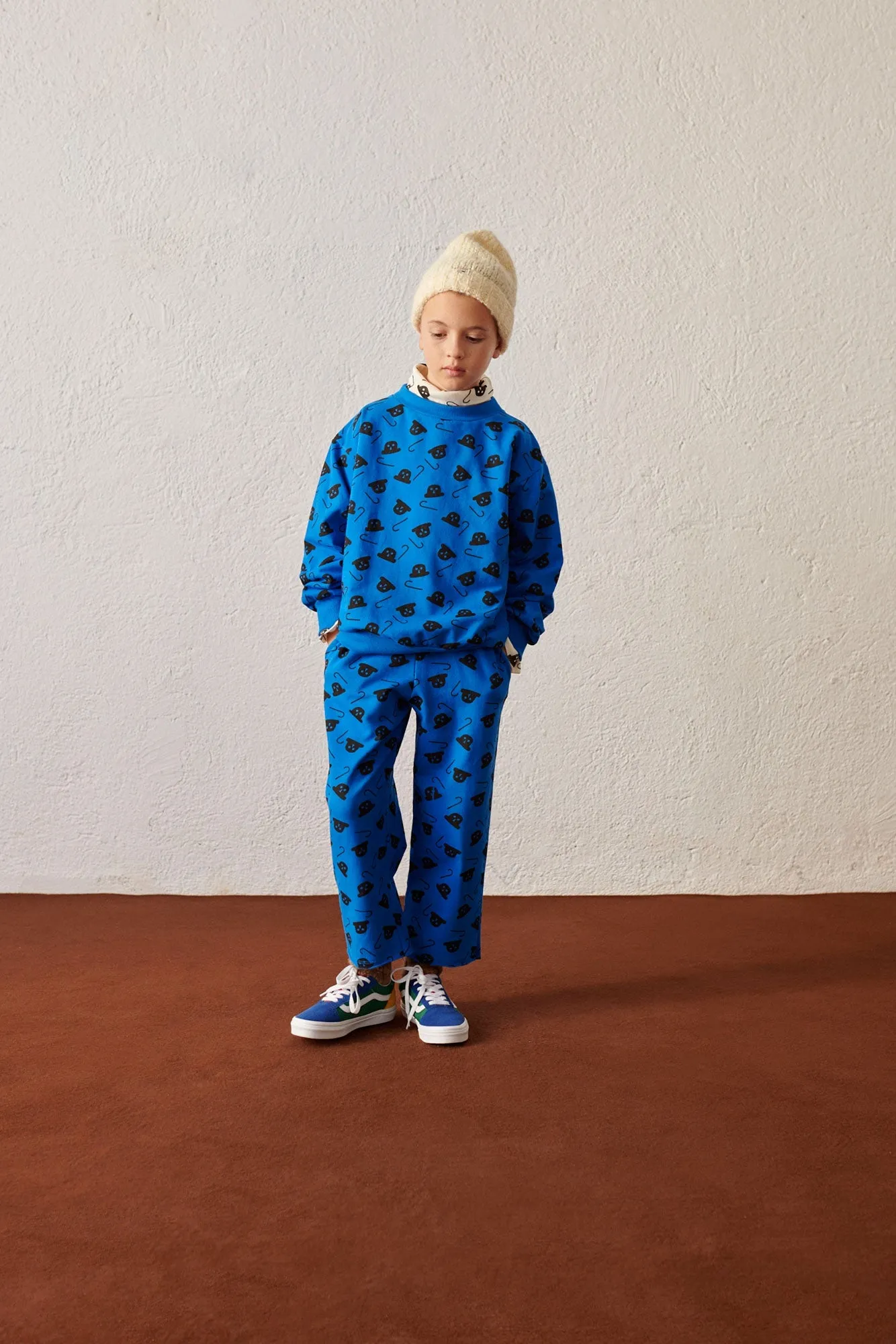 Chaplin All Over Sweatpants - Lapiz Blue