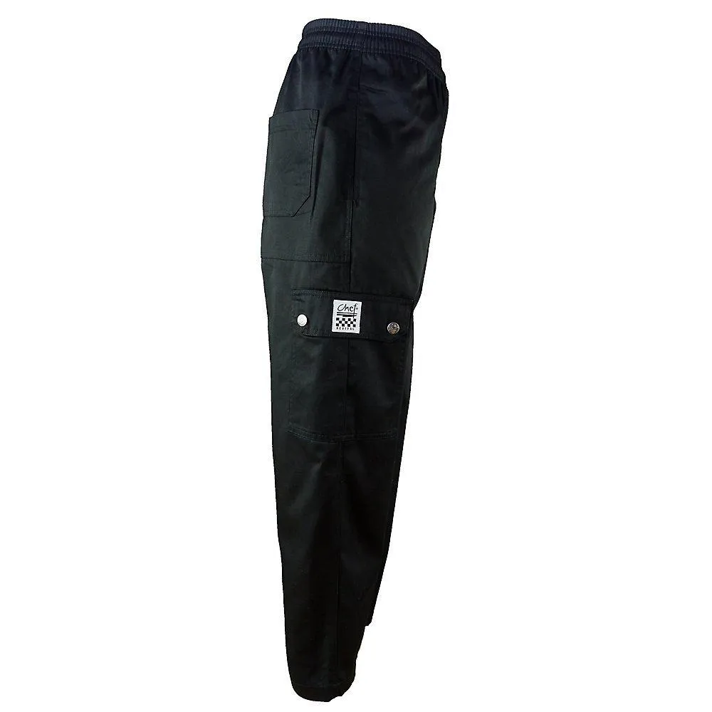 Chef Pants Cargo Black, 2XL