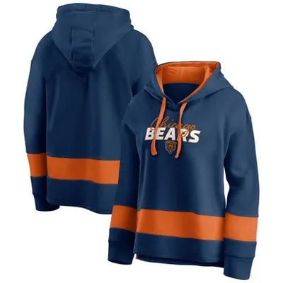 Chicago Bears Women's Pullover Hooded Hoodie Graphic Tagless