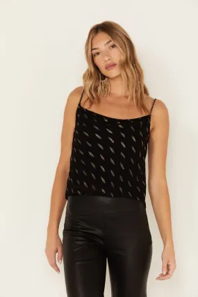 Chico Metallic Clip Dot Tank Top