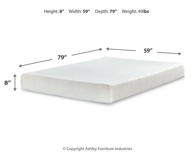 Chime 8 Inch Memory Foam Mattress Set