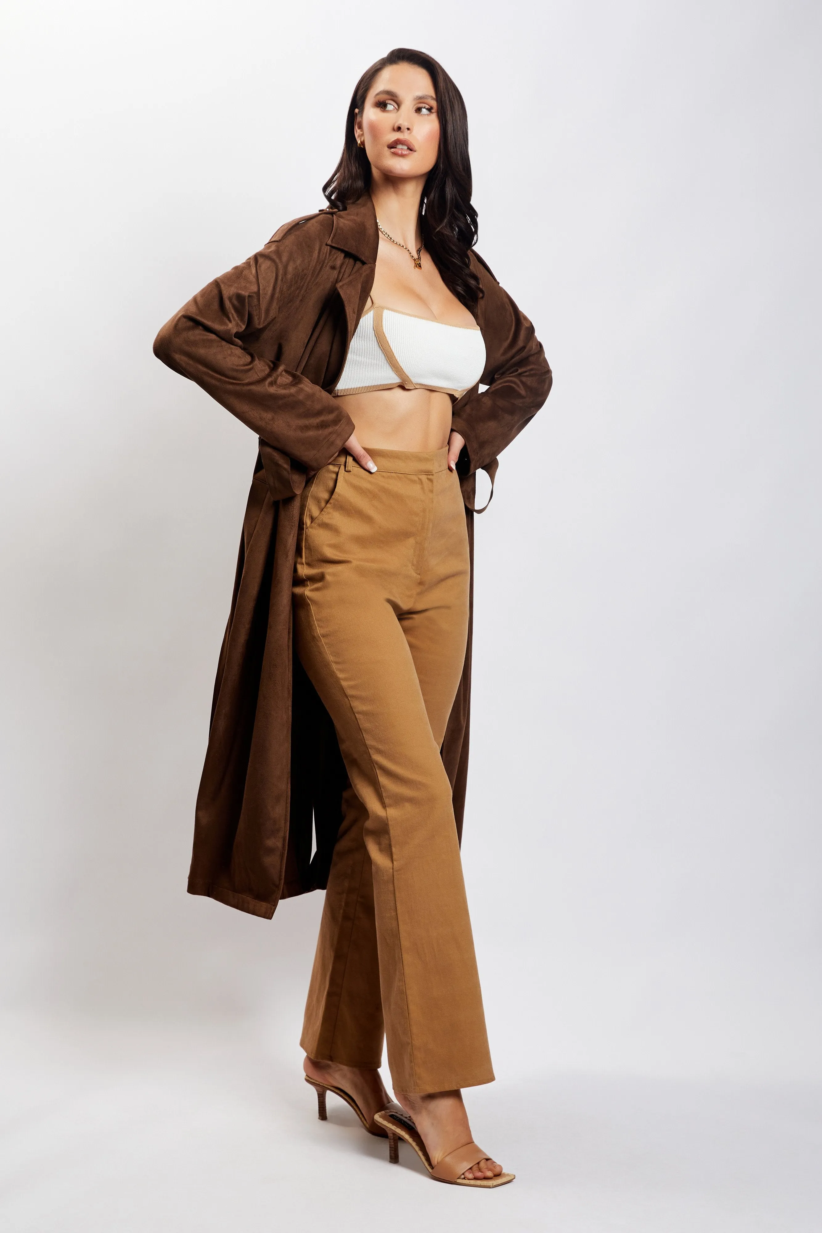 Cindy Flare Pants - Camel