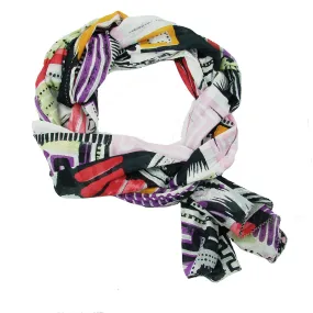 Cityscape Scarf/Sarong black WorldFinds