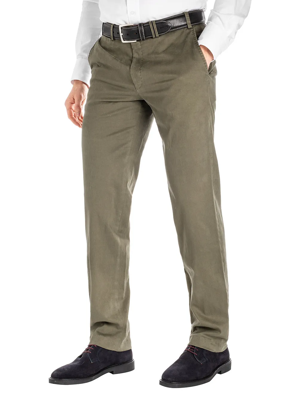 Contemporary Fit Chino Moss