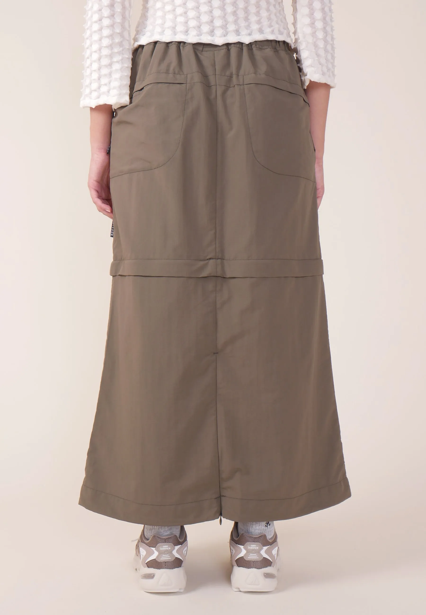 Convertible Micro Ripstop Skirt - Army Green