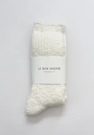 Cottage Socks - white linen