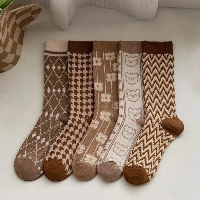 Cotton Christmas Crew Socks | Cute Socks | Christmas Gift