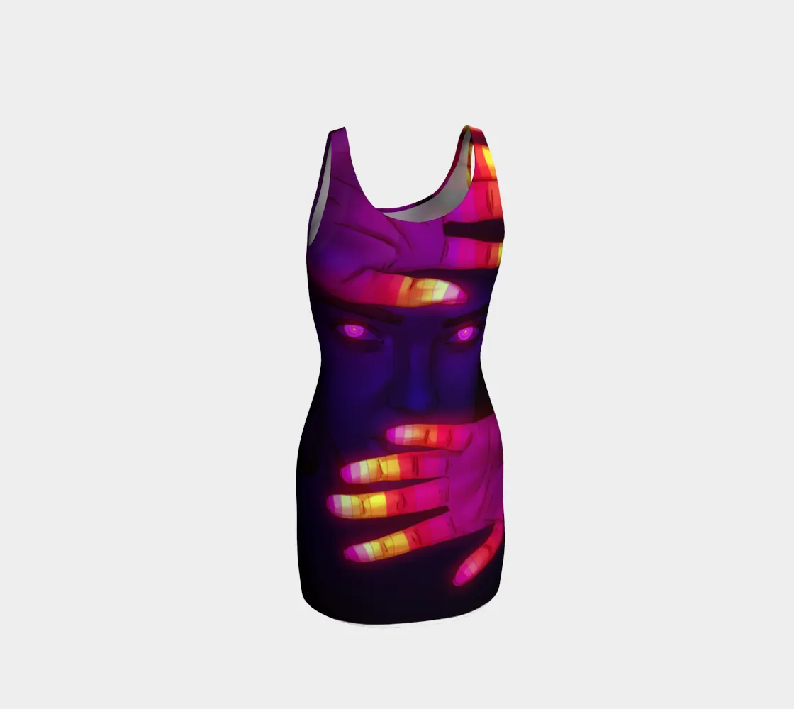 Cover Face Bodycon Dress | Phazed