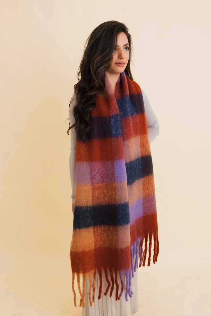 Cozy Breeze Oversized Fringe Scarf - Fall & Winter Essential