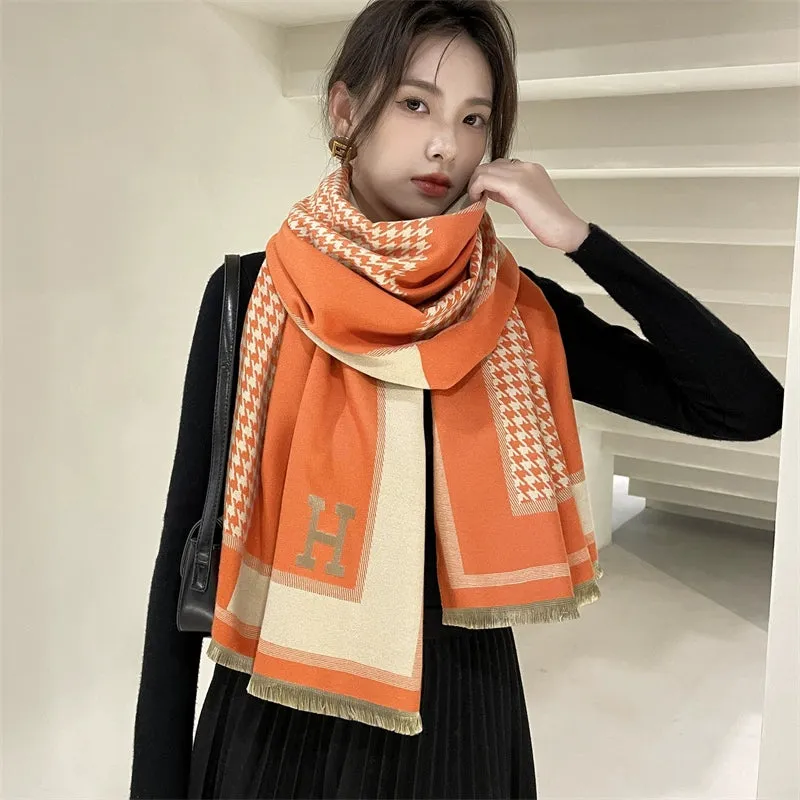 Cozy Illustrated Women's Scarf