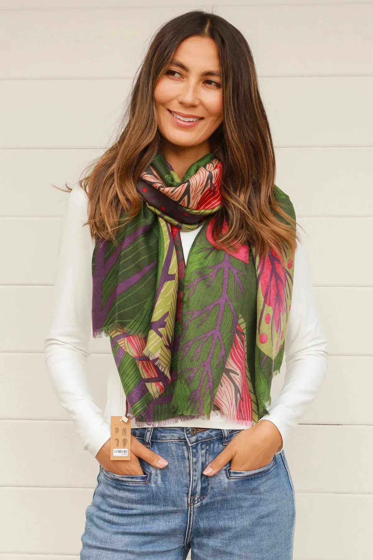 Daintree Scarf Green