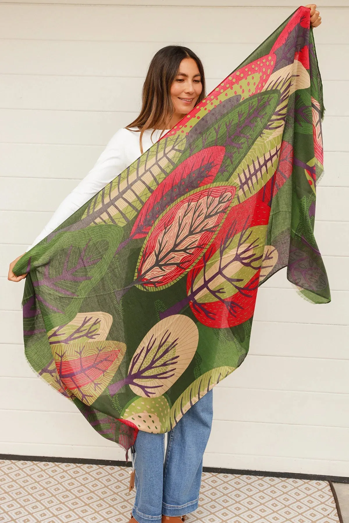 Daintree Scarf Green