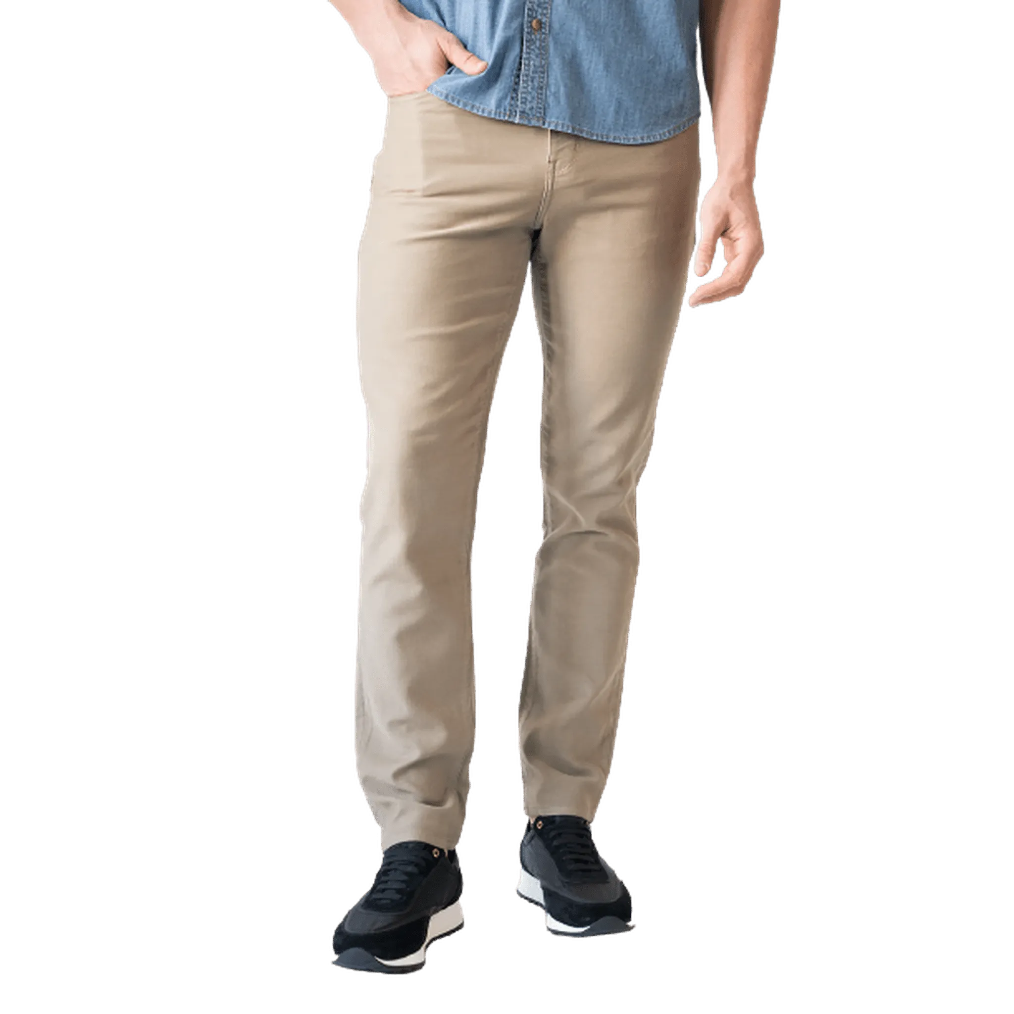 DEVIL DOG: Tan 5-Pocket Performance Jeans