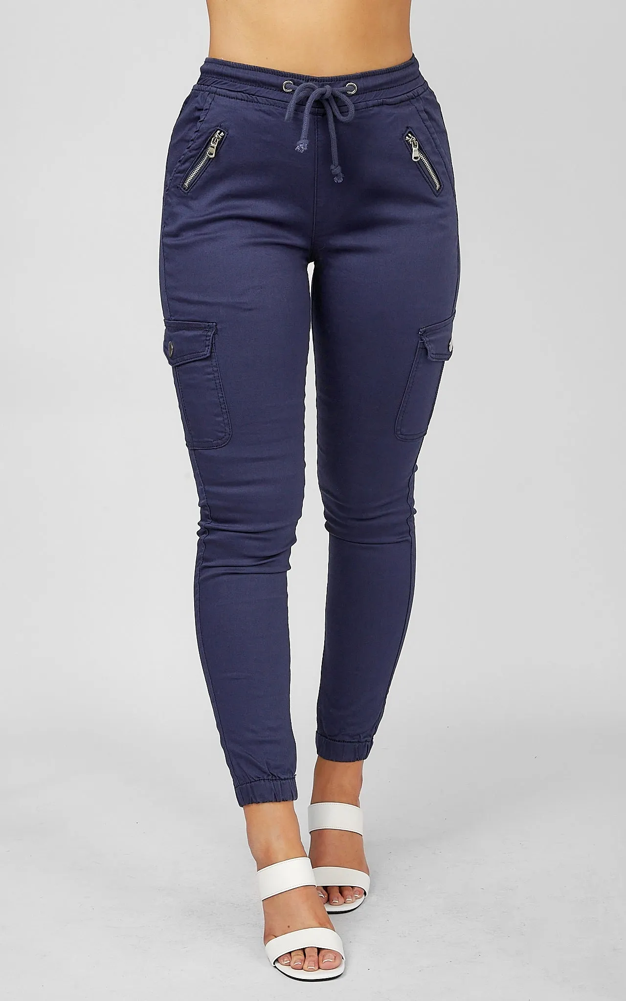 Dip It Low Cargo Jeans - Navy