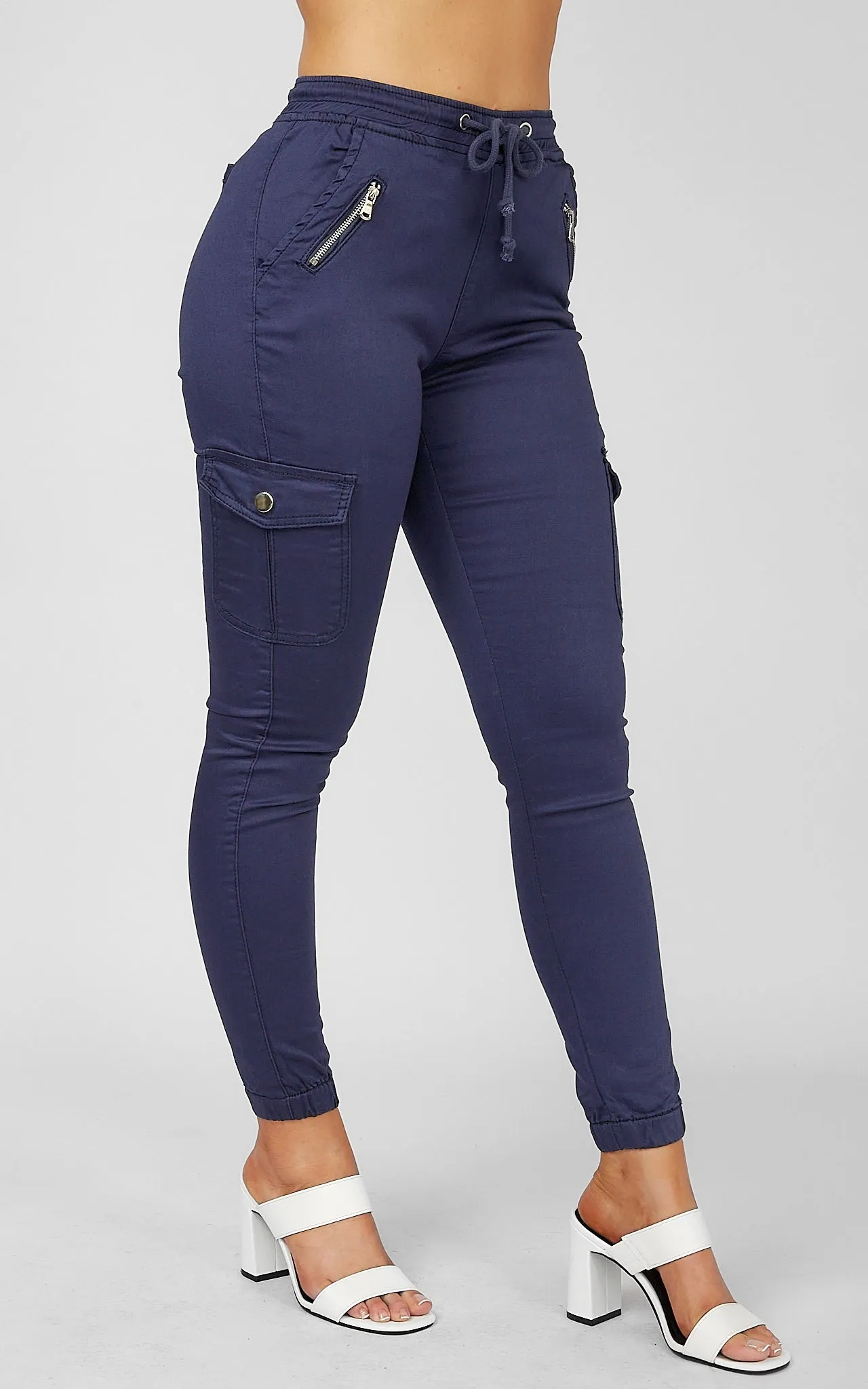 Dip It Low Cargo Jeans - Navy