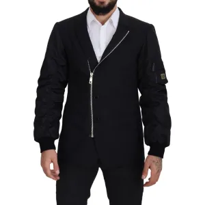 Dolce & Gabbana Elegant Black Virgin Wool Jacket