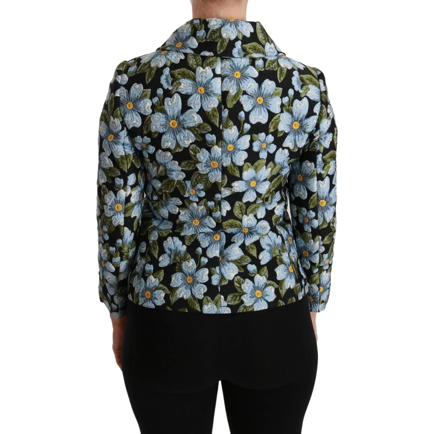 Dolce & Gabbana Elegant Floral Brocade Blazer Coat Jacket