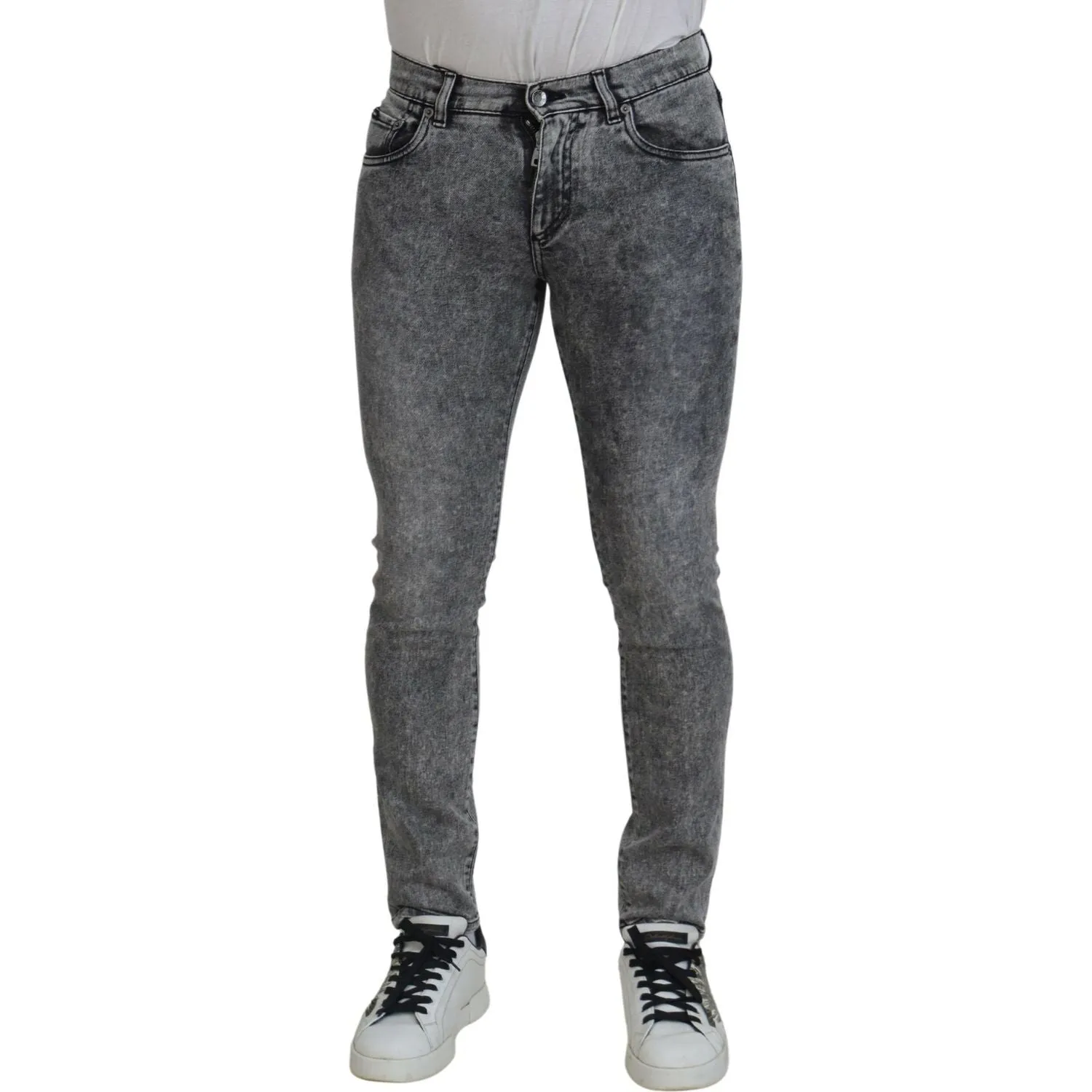 Dolce & Gabbana Elegant Grey Skinny Jeans