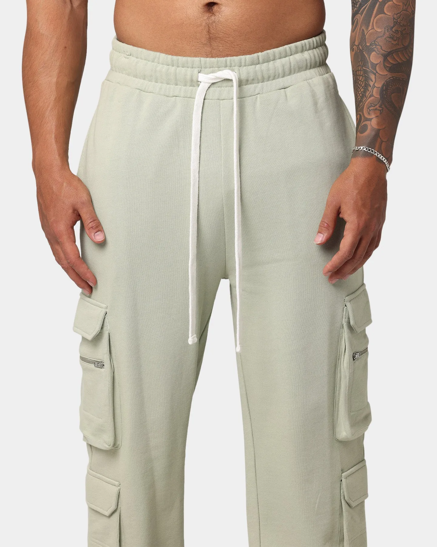 EN ES Cargo Track Pants Green