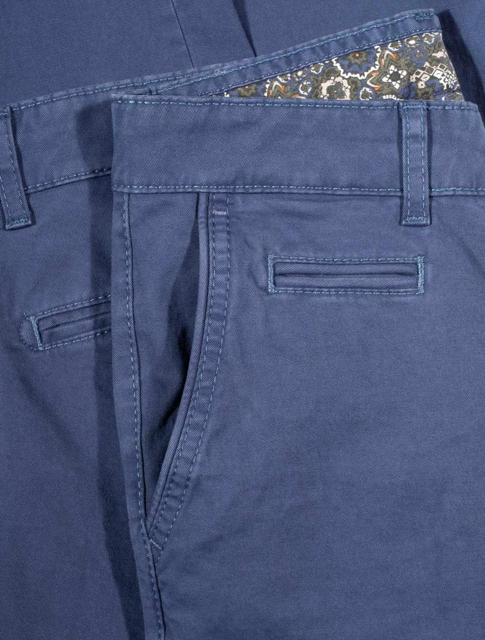 Everest Triple-stone Pima Chino Blue