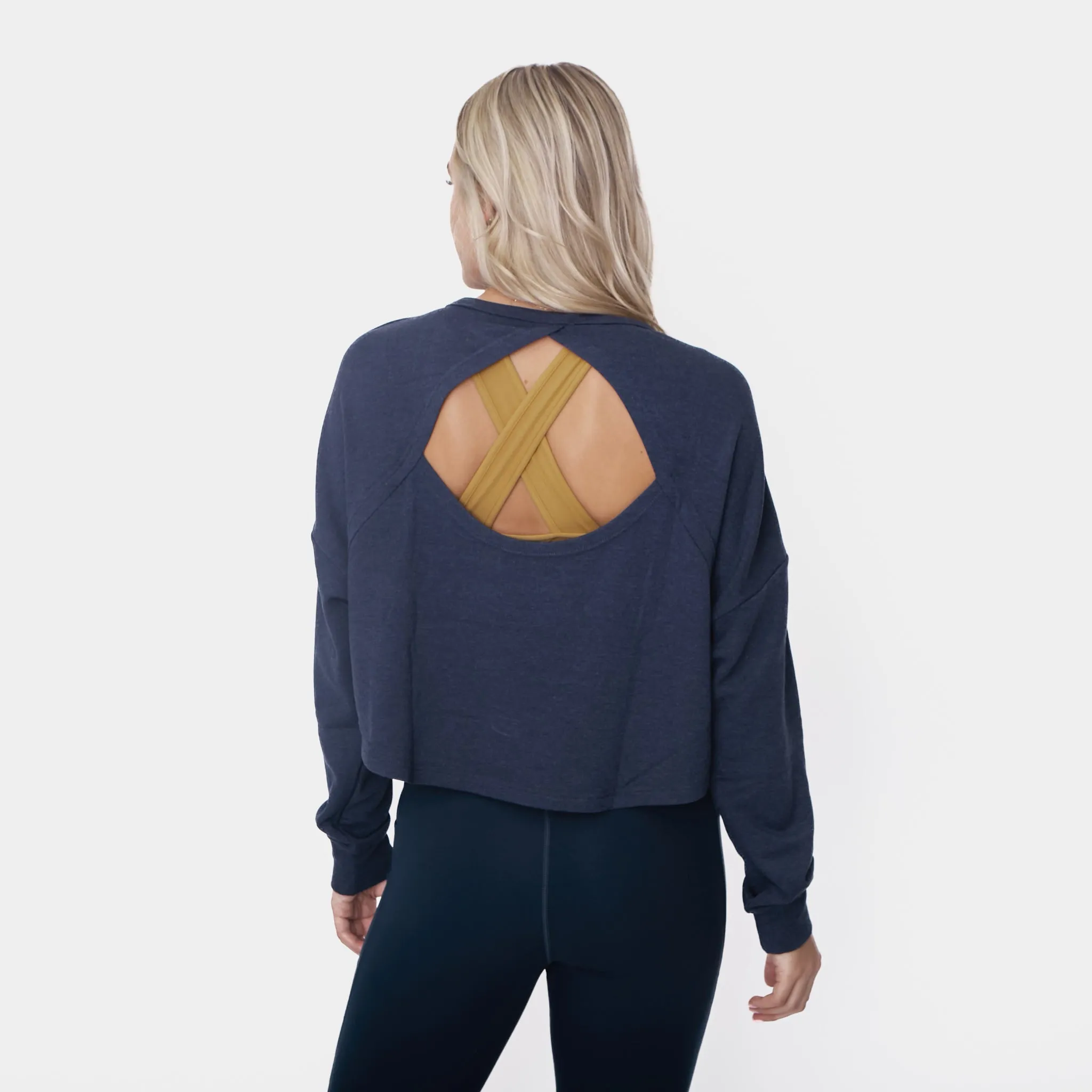 Exhale Long Sleeve - Navy