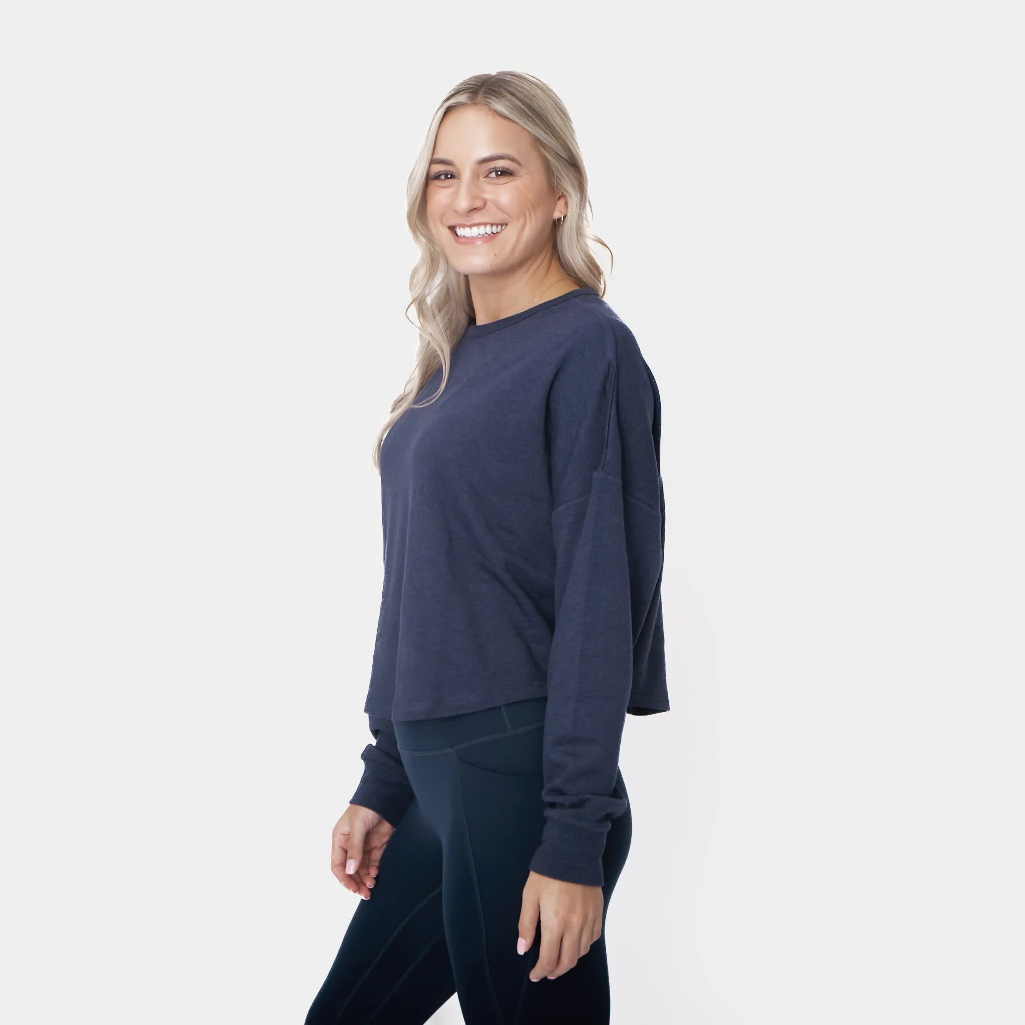 Exhale Long Sleeve - Navy