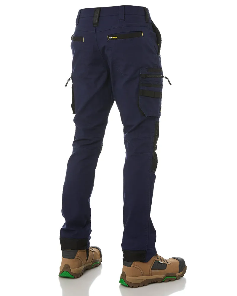 Flex and Move Stretch Utility Zip Cargo Pant - Navy