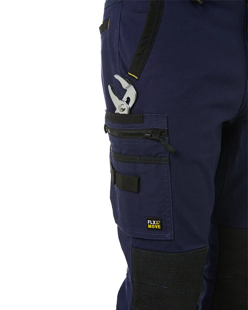 Flex and Move Stretch Utility Zip Cargo Pant - Navy