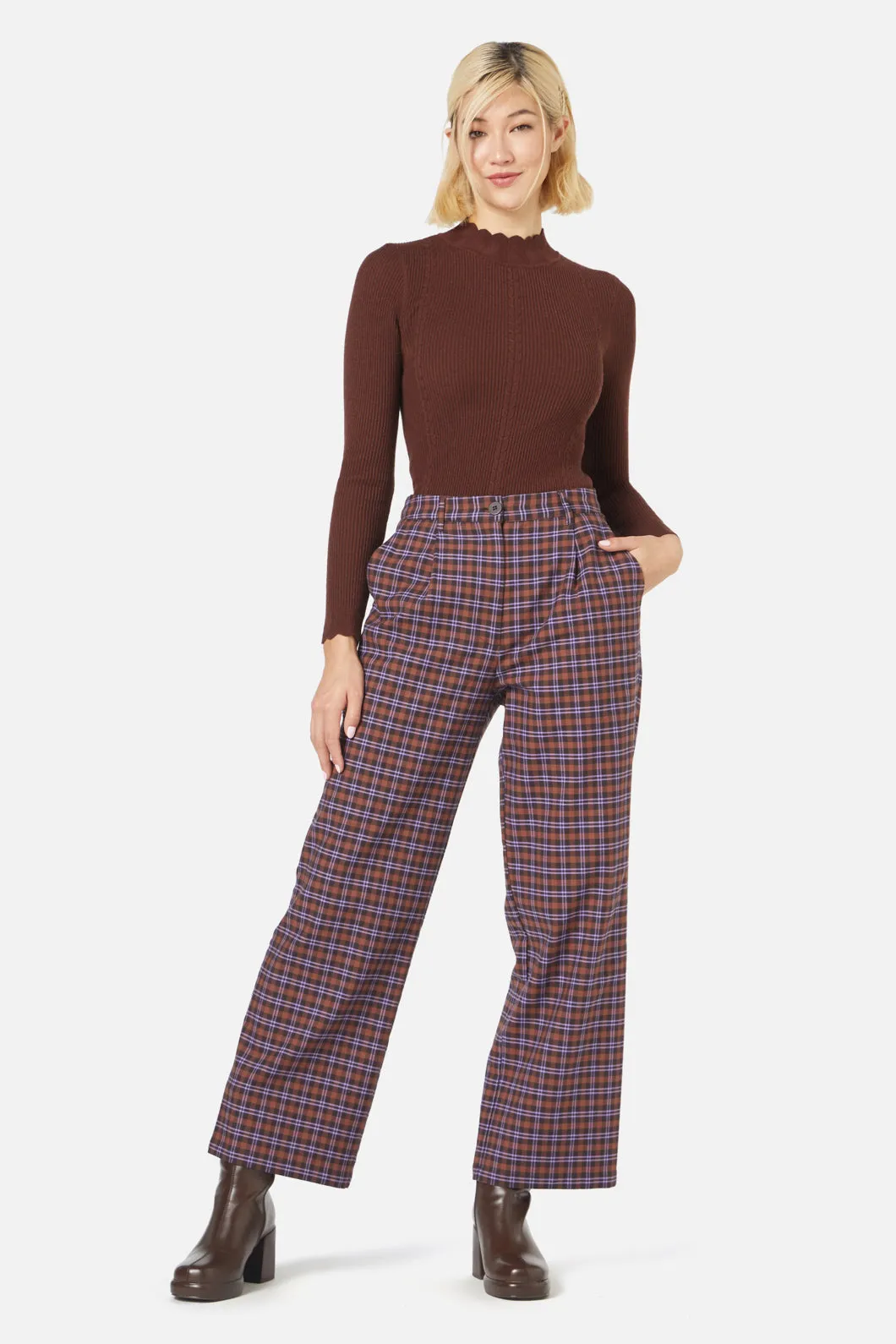 Frances Check Pant