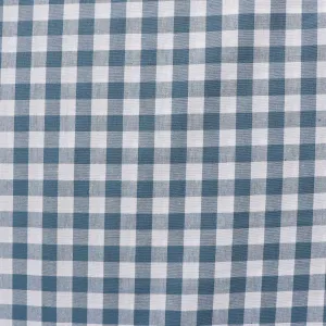 Gingham Yarn Dyed Cotton - Steel Blue