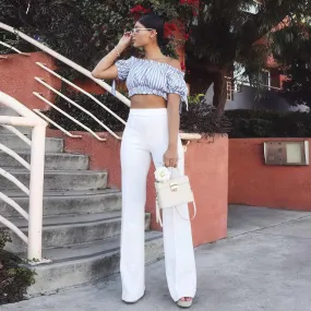 Glow Chic's High-Waisted Flared Trousers