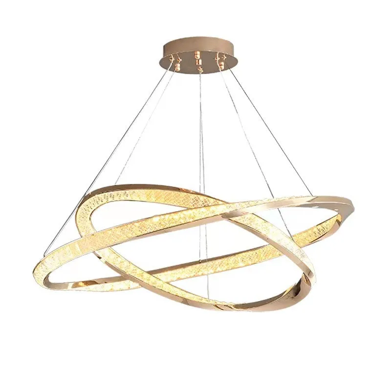 Gold Multi-layer Ring Chandelier