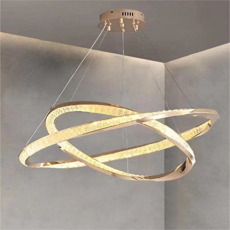 Gold Multi-layer Ring Chandelier