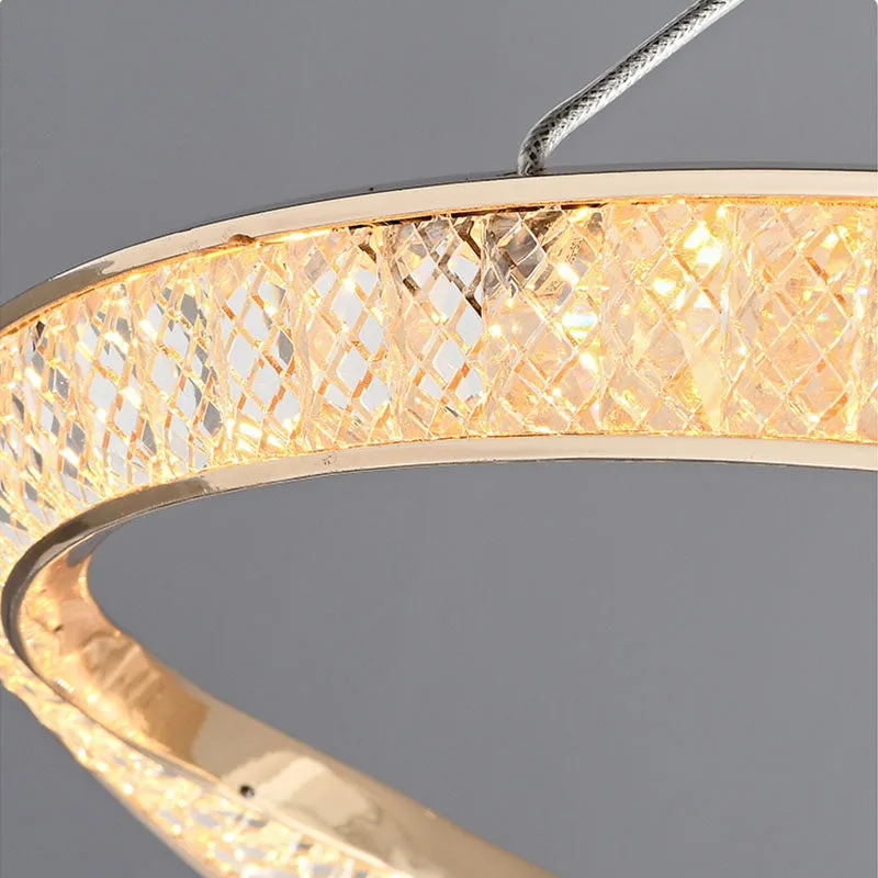 Gold Multi-layer Ring Chandelier