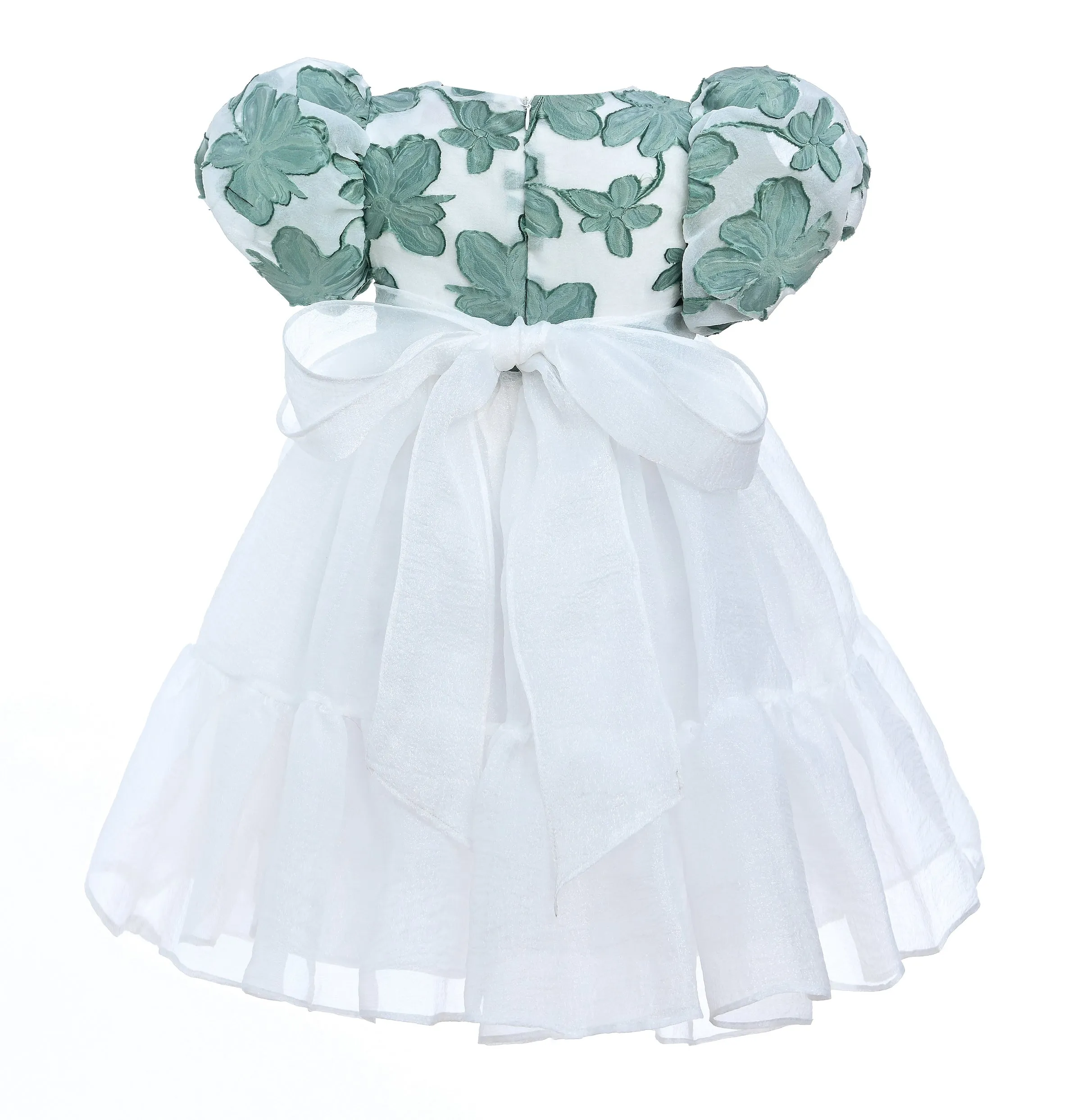 Green Winona Floral Teacup Dress