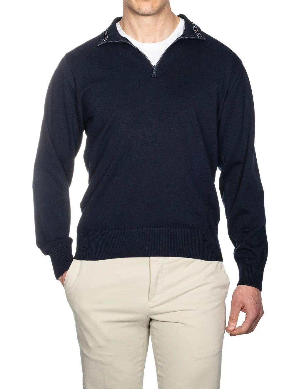 Half Zip Knitwear Navy