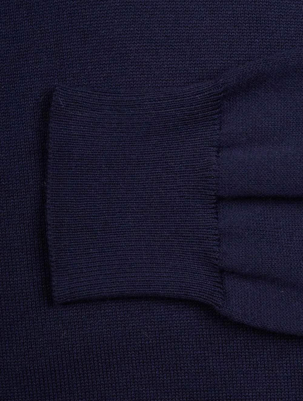 Half Zip Mock Neck Jumper Navy