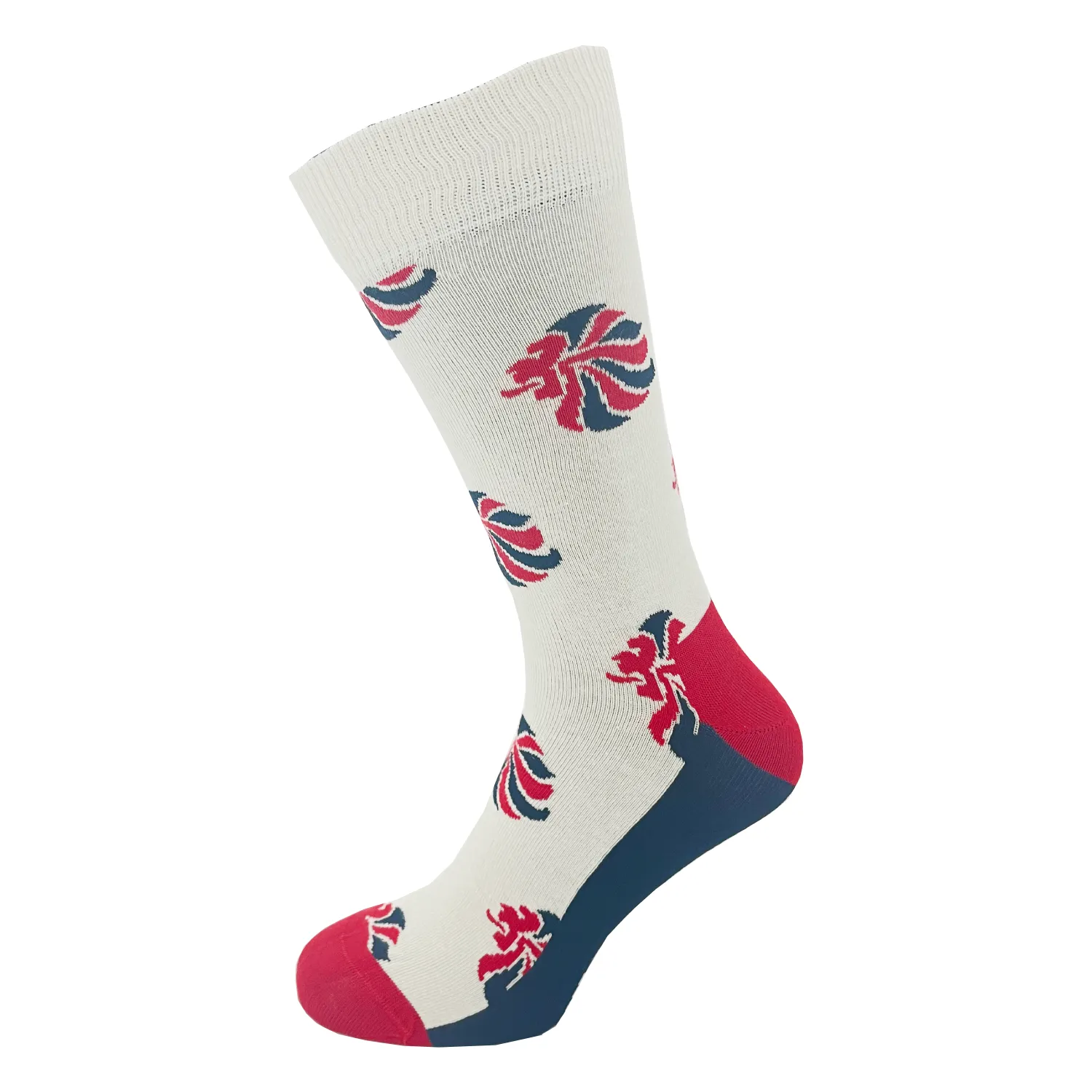 Happy Socks Team GB Cream Lions Pride Sock