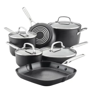 Hard-Anodized Induction 10-Piece Nonstick Cookware Set