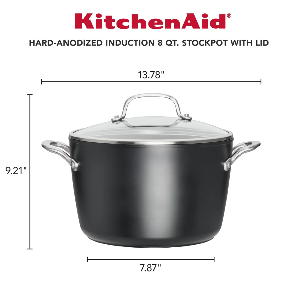 Hard-Anodized Induction 8-Quart Stockpot with Lid