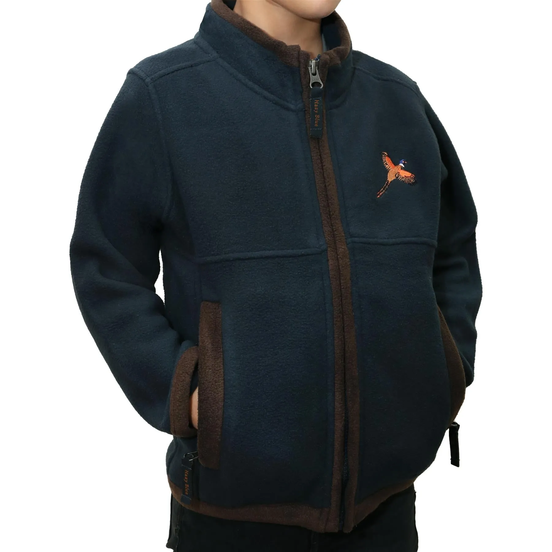 Hazy Blue Denver Childrens Full Zip Fleece Jacket