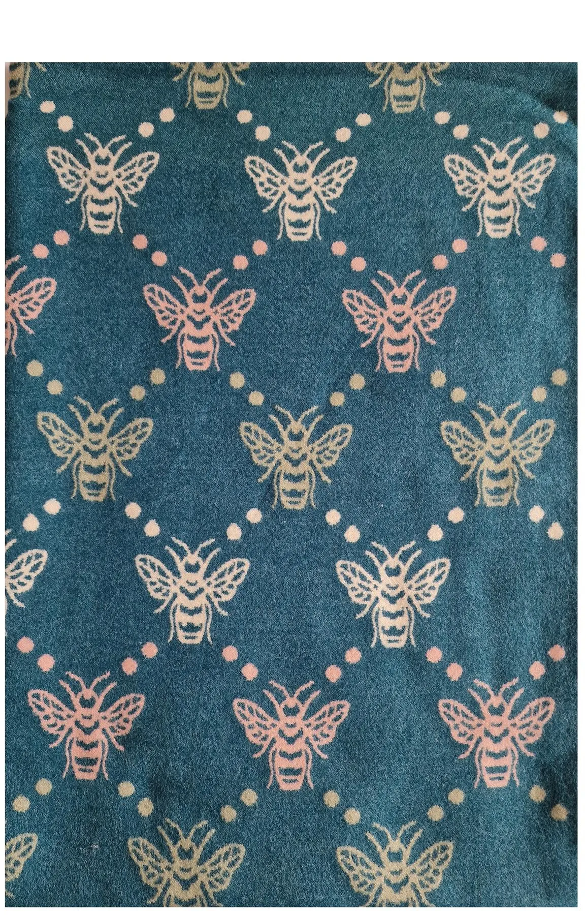 Hazy Blue Pashmina feel Luxury Ladies Womens Scarf - Bee