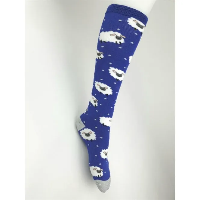 Hazy Blue Welly Socks (Sizes 3-8)