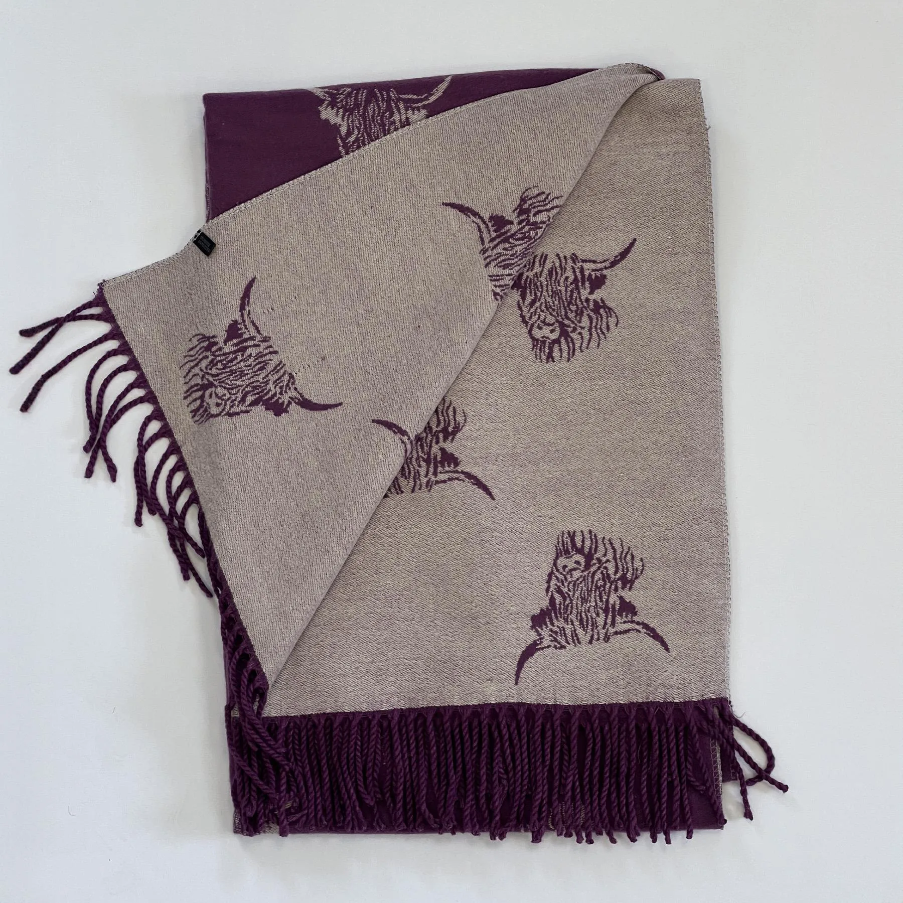 House of Tweed Highland Cattle Scarf